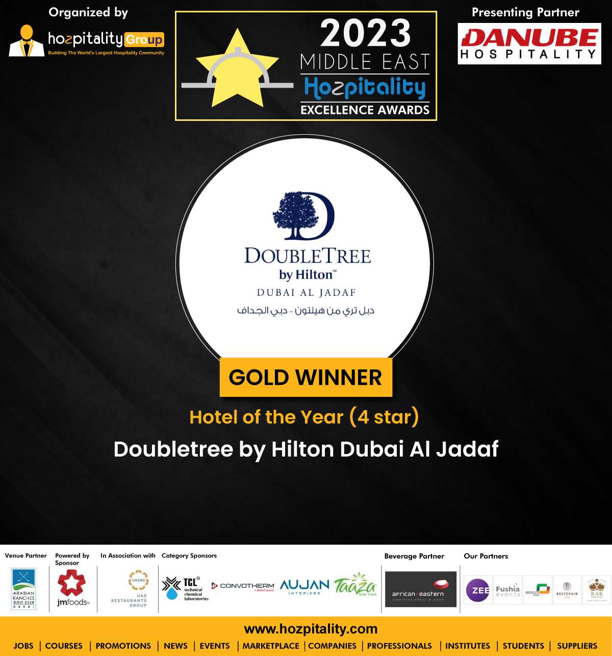 MEHEA 2023: Gold Award for Hotel of the Year (4 star)