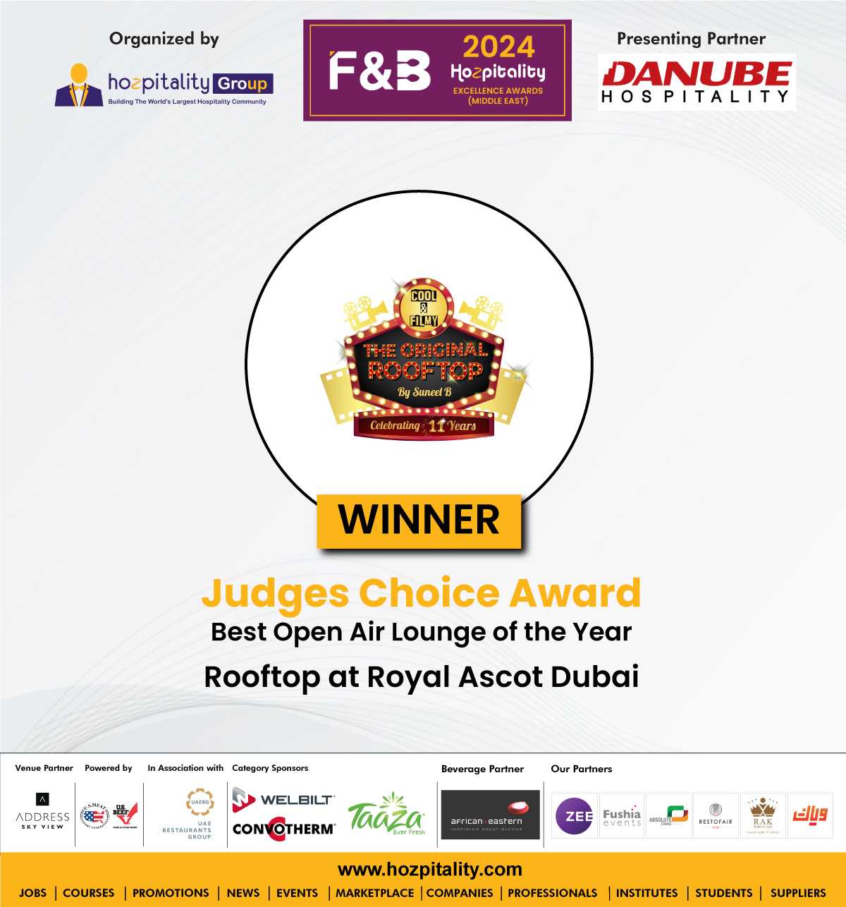 Judges Choice Award 2024: Best Open Air Lounge