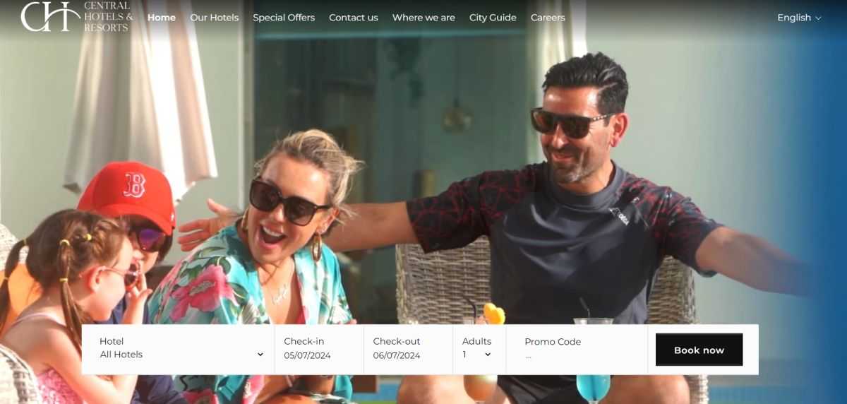 New Website for Central Hotels & Resorts